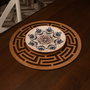 Hermia Labyrinth Salvamanteles de Madera Nogal (4 piezas)
